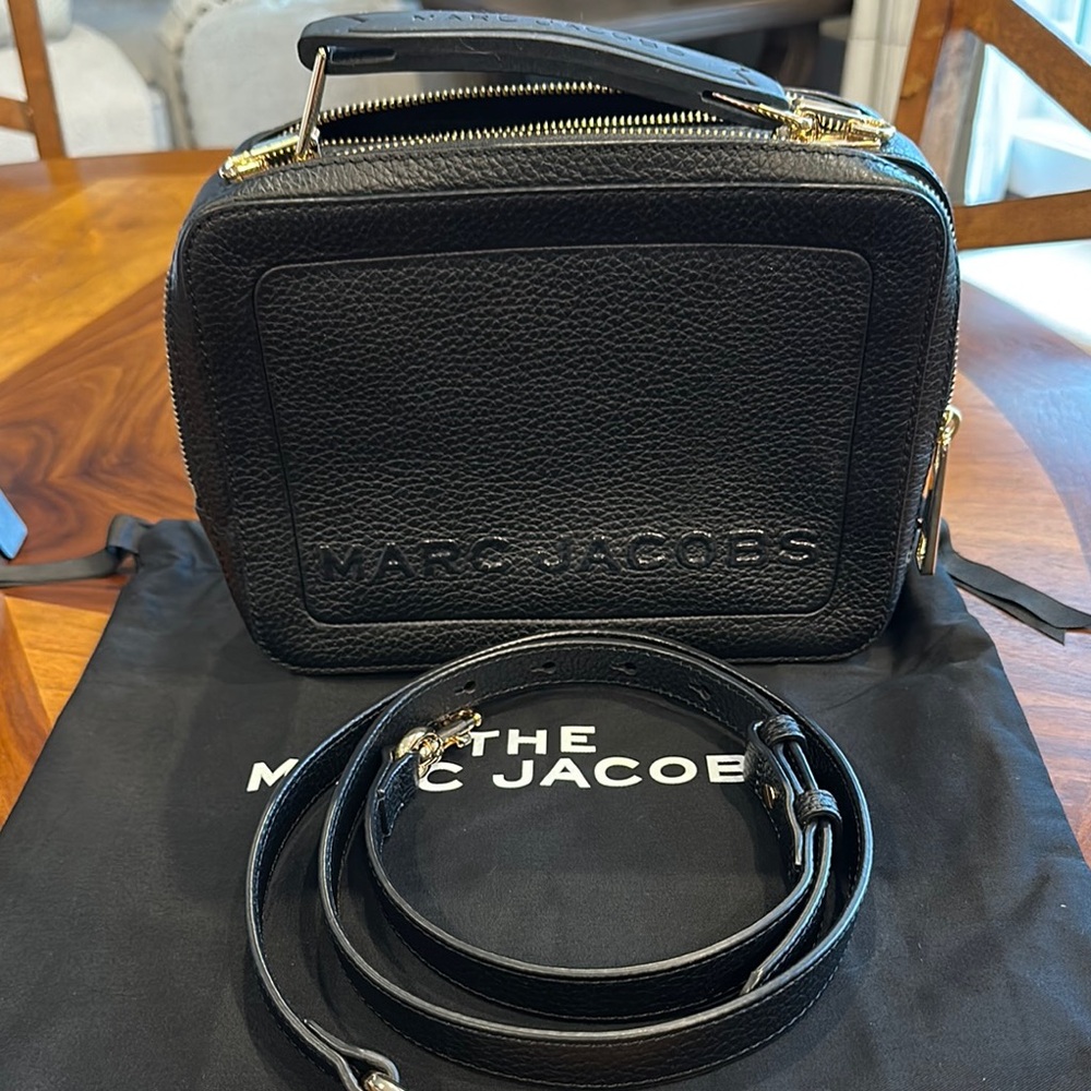 Marc Jacobs The Box 23 Black Leather Crossbody Bag